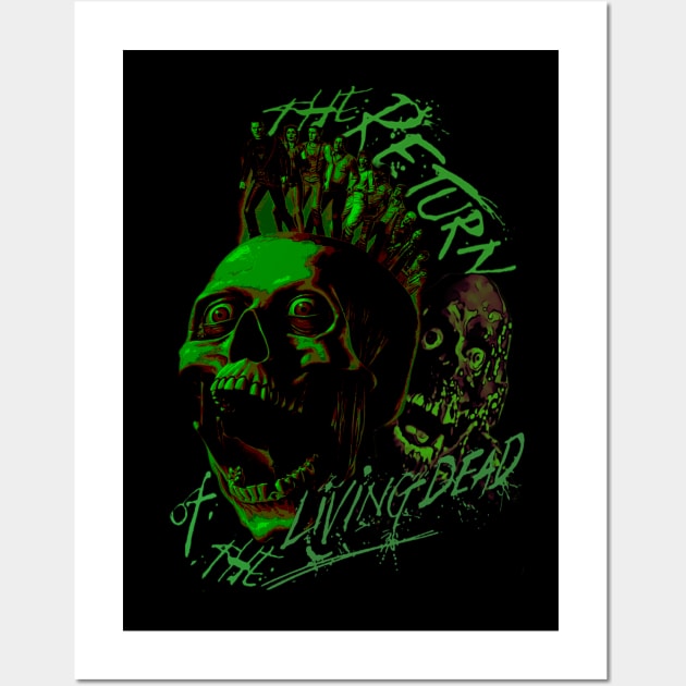 The Return Of The Living Dead, Retro Horror, (Version 1) Wall Art by The Dark Vestiary